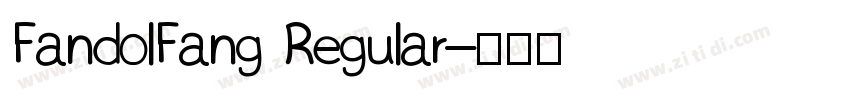 FandolFang Regular字体转换
